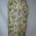 After restoration, this is the new skirt created from the dress