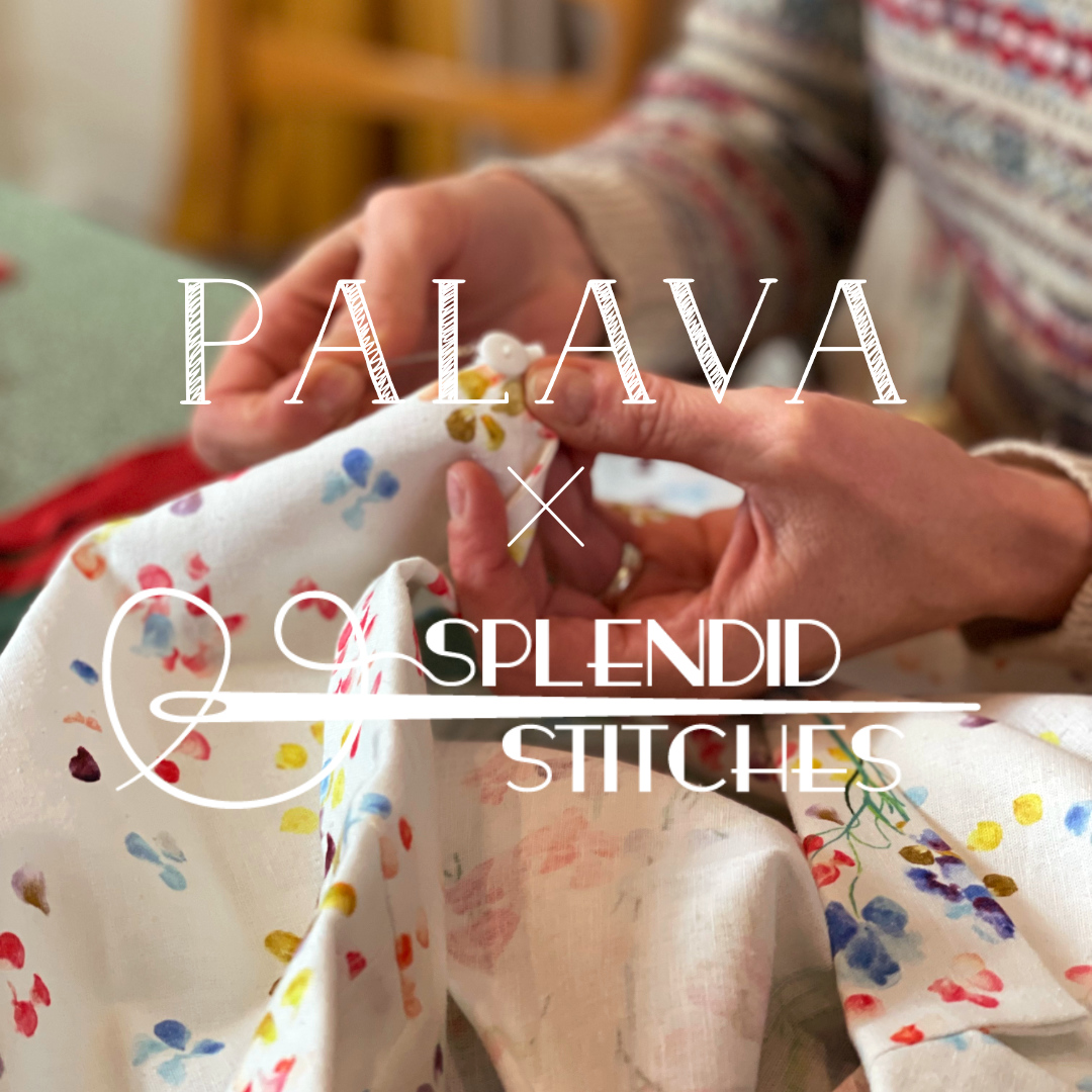 Logos for Palava and Splendid Stitches service for clothes repairs for sustainable fashion